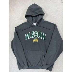 Mason Patriots Champion Stitched Logo‎ Campus Hoodie Sweatshirt (Men's XL) Gray